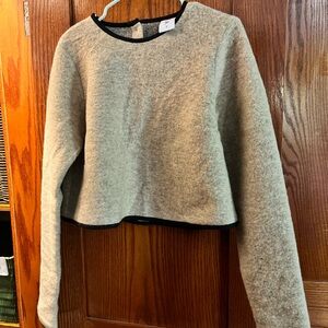Son de Flor Cream and Black Crew Neck Sweater